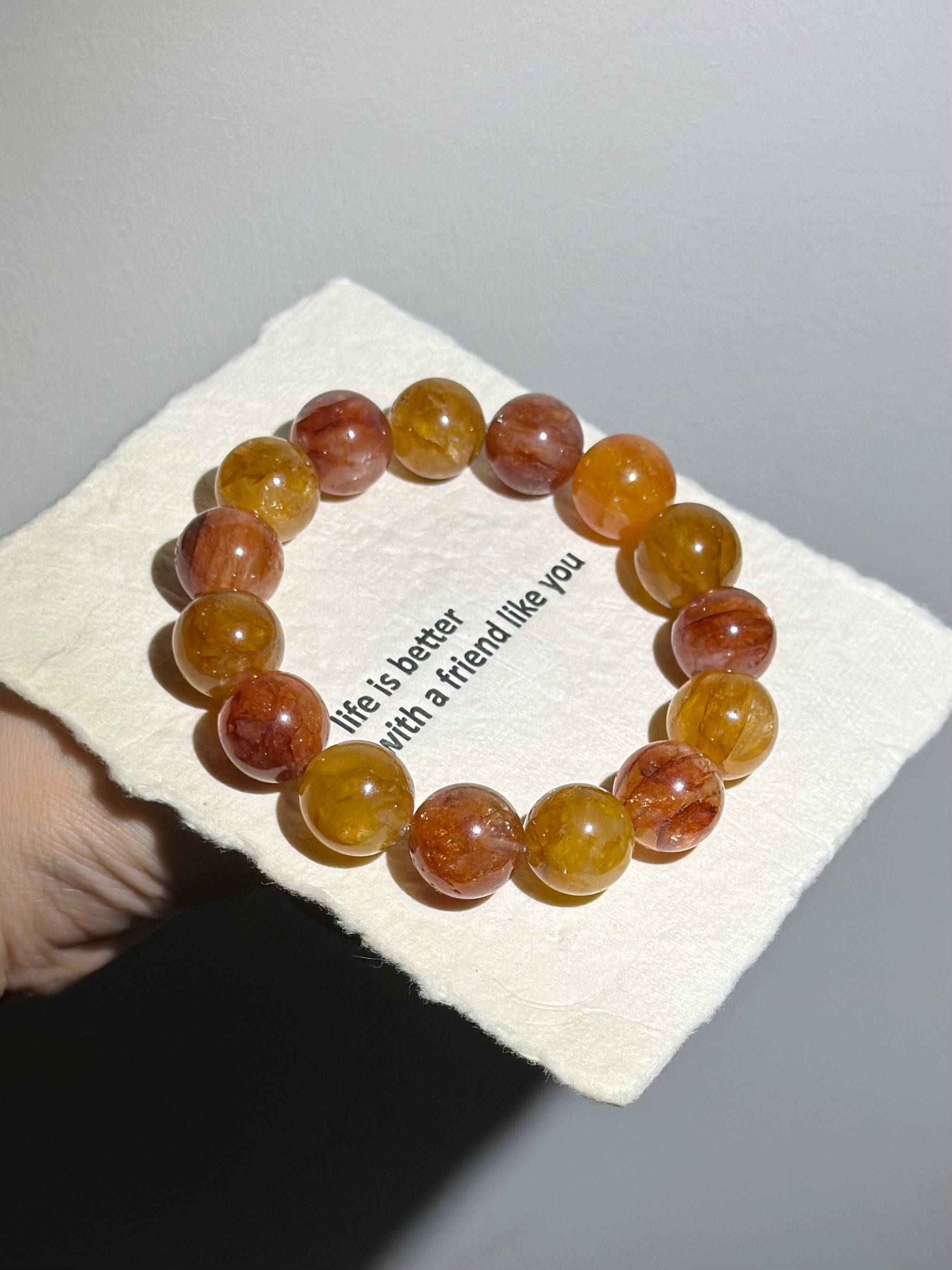 Fire Quartz Bracelet (15mm)