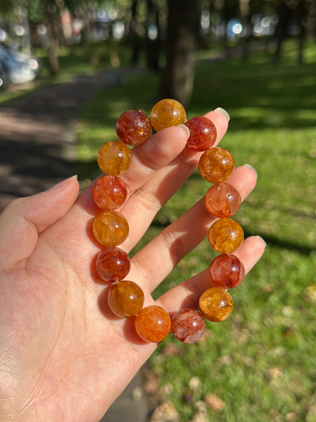 Fire Quartz Bracelet (15mm)