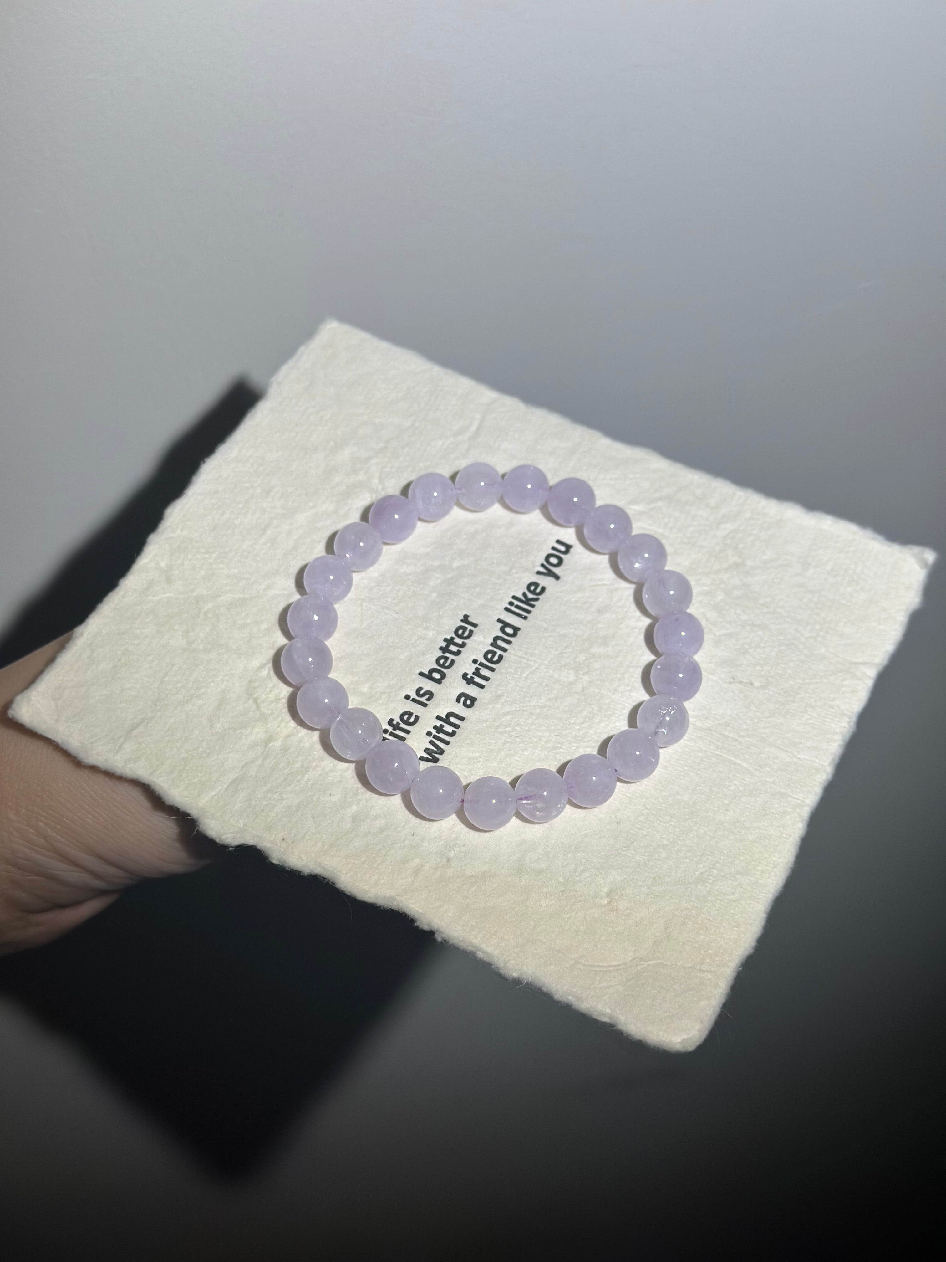 Dreamy Lavender Amethyst Bead Bracelet（8-8.88mm）